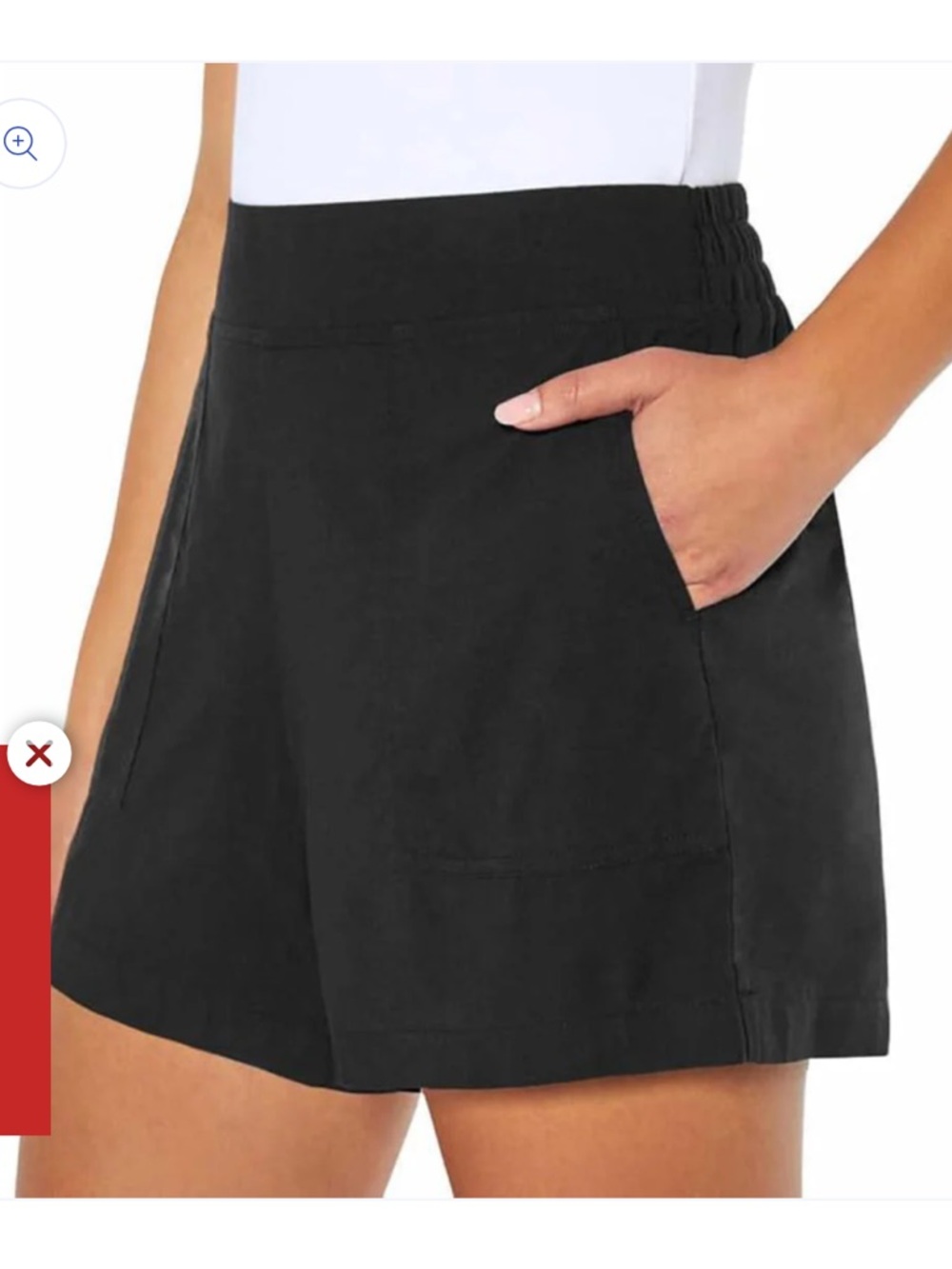 WILDFOX | Black High-Waist Casual Shorts - Picture 2 of 11